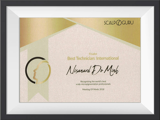 🏆 Best International Technician (Finalist),Team Micro (Formerly Scalp Guru), Meeting of Minds,Manchester, UK