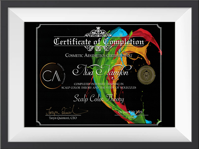 “Intensive Training on Scalp Color Theory and the Study of Molecules”,🇺🇸 Taryn Quinterri, Cosmetic Aesthetics,