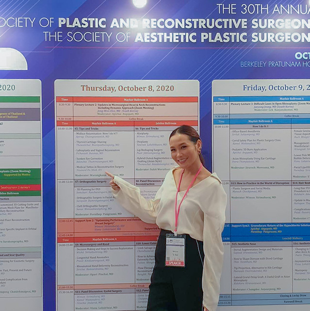 Presentation about “Medical Tattoo in Reconstructive Surgery”,🇹🇭 30th Annual Meeting of The Society of Plastic and Reconstructive Surgeons of Thailand<br> and The Society of Aesthetic Plastic Surgeons of Thailand 2020,