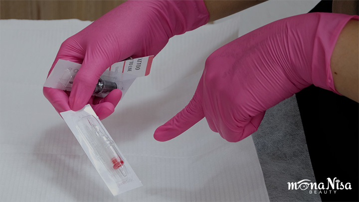 PMU artists normally use different types of disposable needles are used per client. | MonaNisa Beauty | Bangkok, Thailand