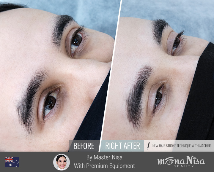 Realistic eyebrows for men