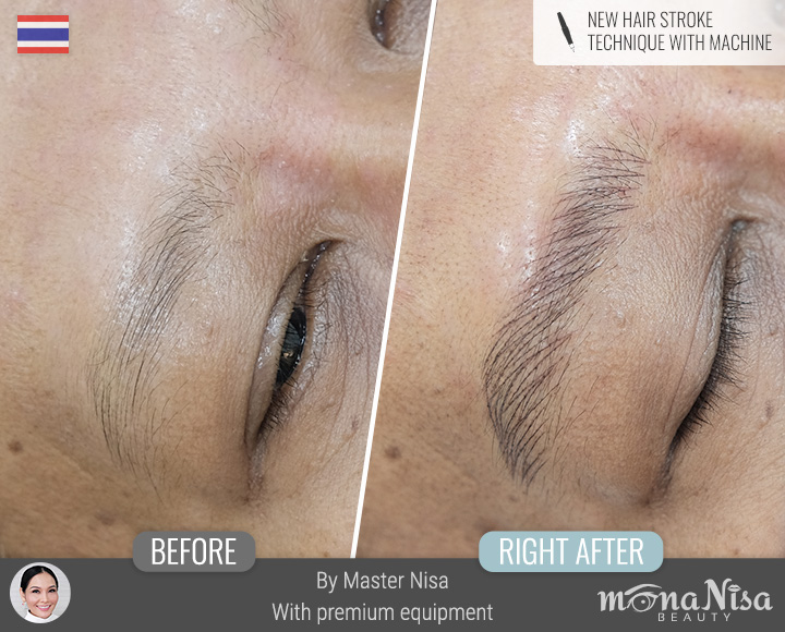 Realistic eyebrows for men