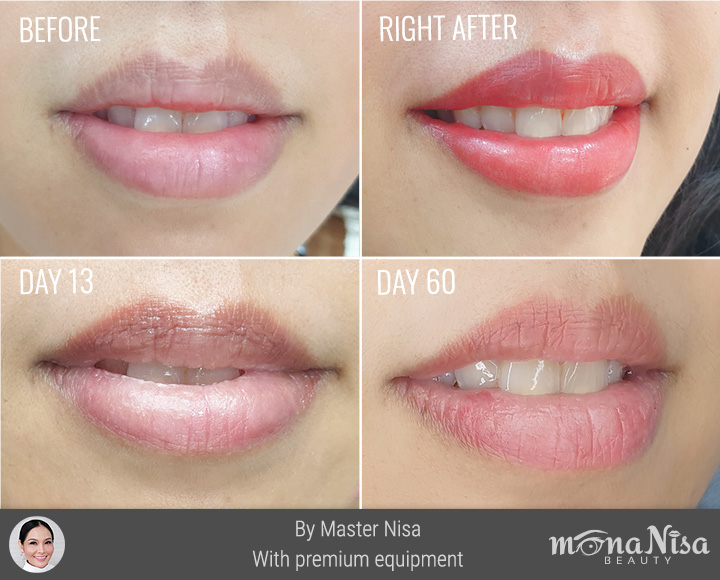 Beautiful Lip Color Tattoo Monanisa Beauty