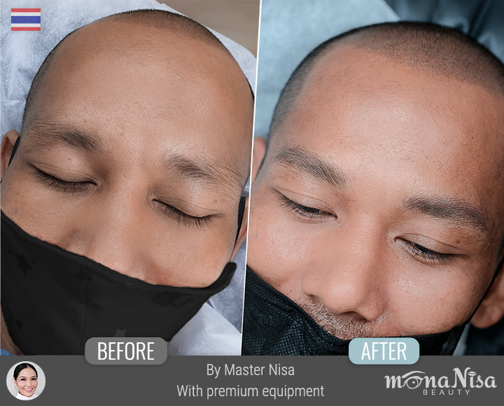 Realistic eyebrows for men