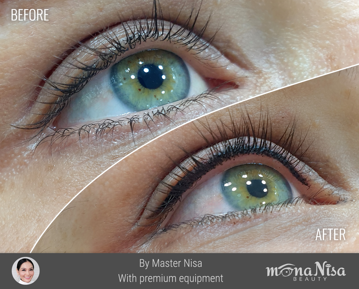 Beautiful 3D eyebrows, lip color, areola, eyeliner tattoo, correction