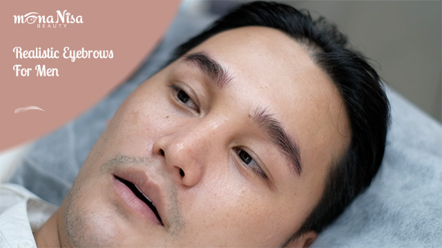 Realistic eyebrows for men